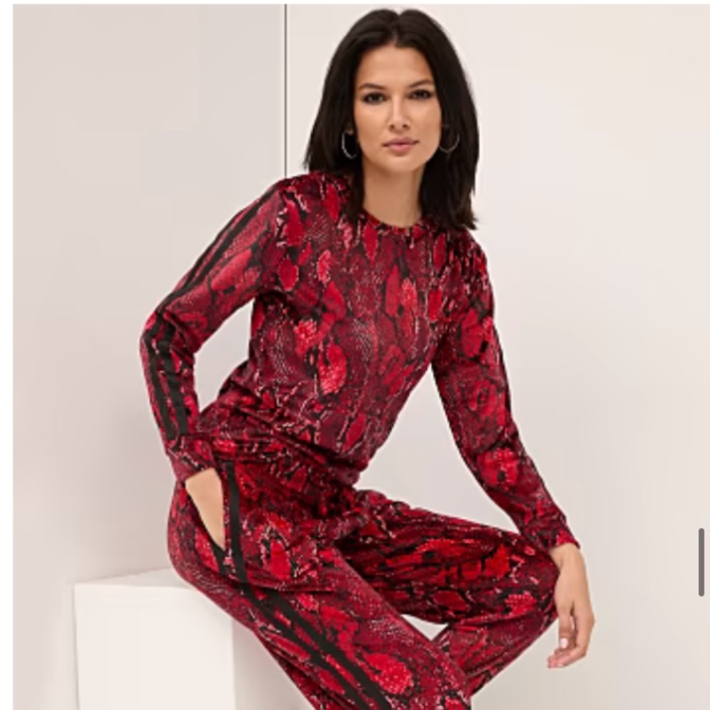 Snake-Print Jogger Set